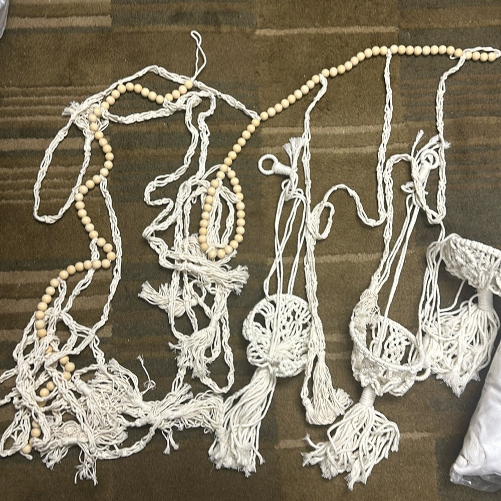 Boho Hippie Macrame Grad Party Decorations Set of 5